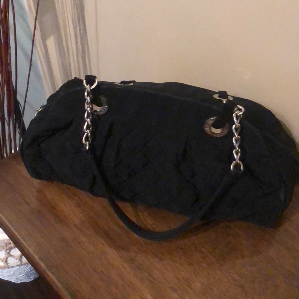 Vera Bradley Black Quilted Satchel